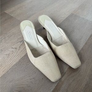 Talbots Cream Women's Mules
